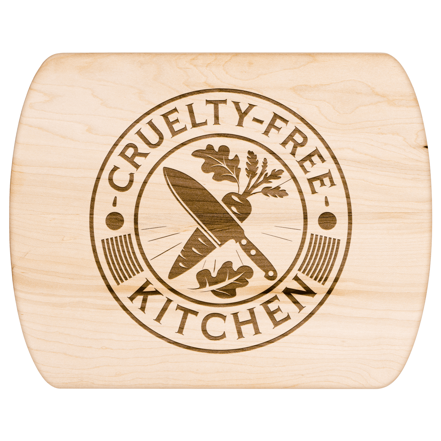 Cruelty Free Kitchen Cutting Board - For Health For Ethics - Small
