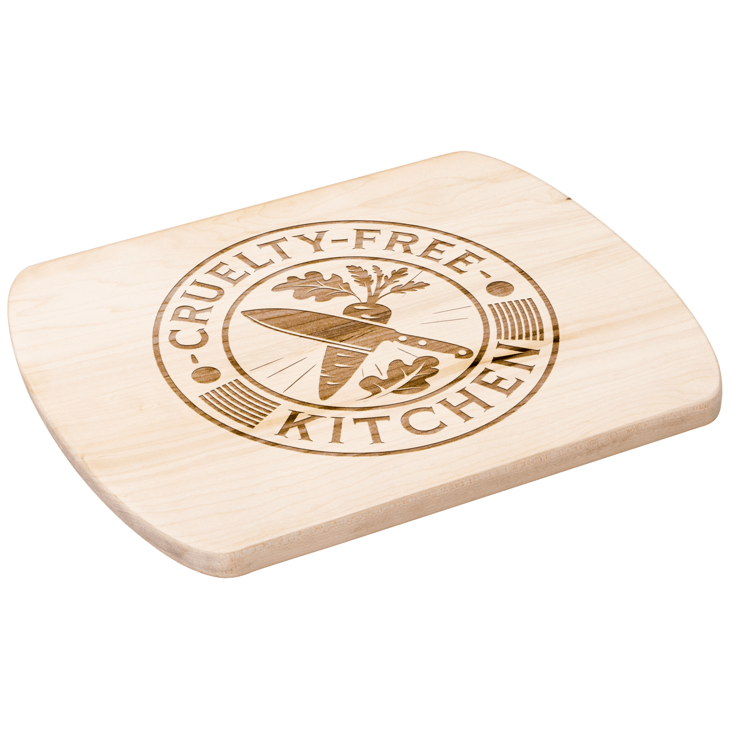 Cruelty Free Kitchen Cutting Board - For Health For Ethics - Small