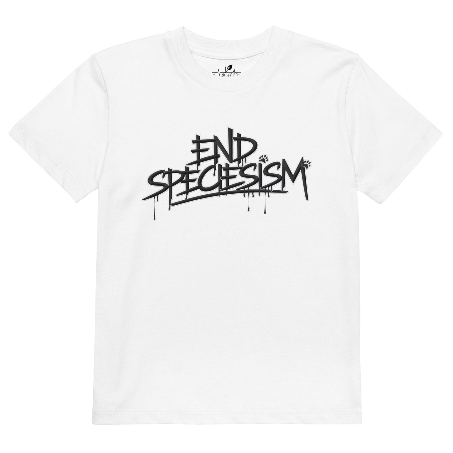 End Speciesism kids t-shirt - For Health For Ethics - White