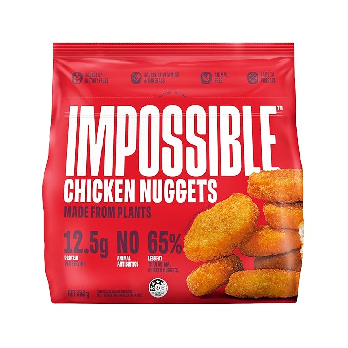 Impossible™ Chicken Nuggets Made From Plants, Frozen, Fully Cooked,13.5 oz - For Health For Ethics -
