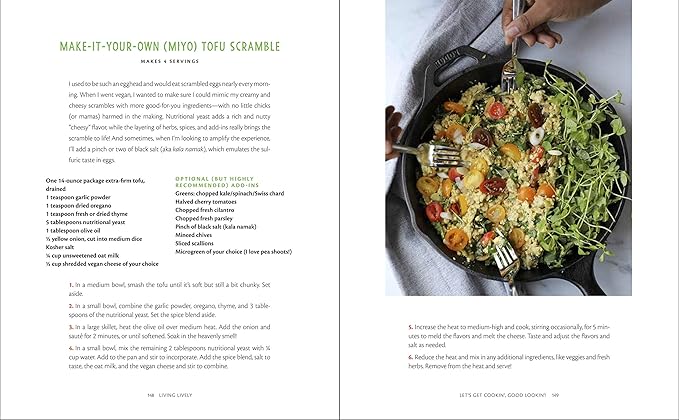Living Lively: 80 Plant - Based Recipes to Activate Your Power and Feed Your Potential Hardcover – Illustrated, July 28, 2020 - For Health For Ethics -
