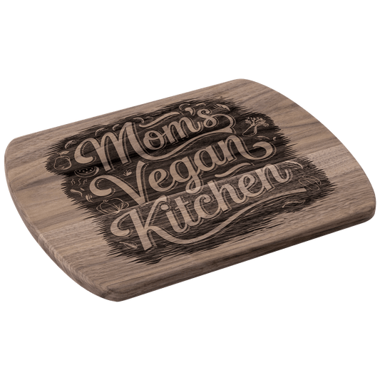 Mom's Vegan Kitchen Cutting Board - For Health For Ethics - Small