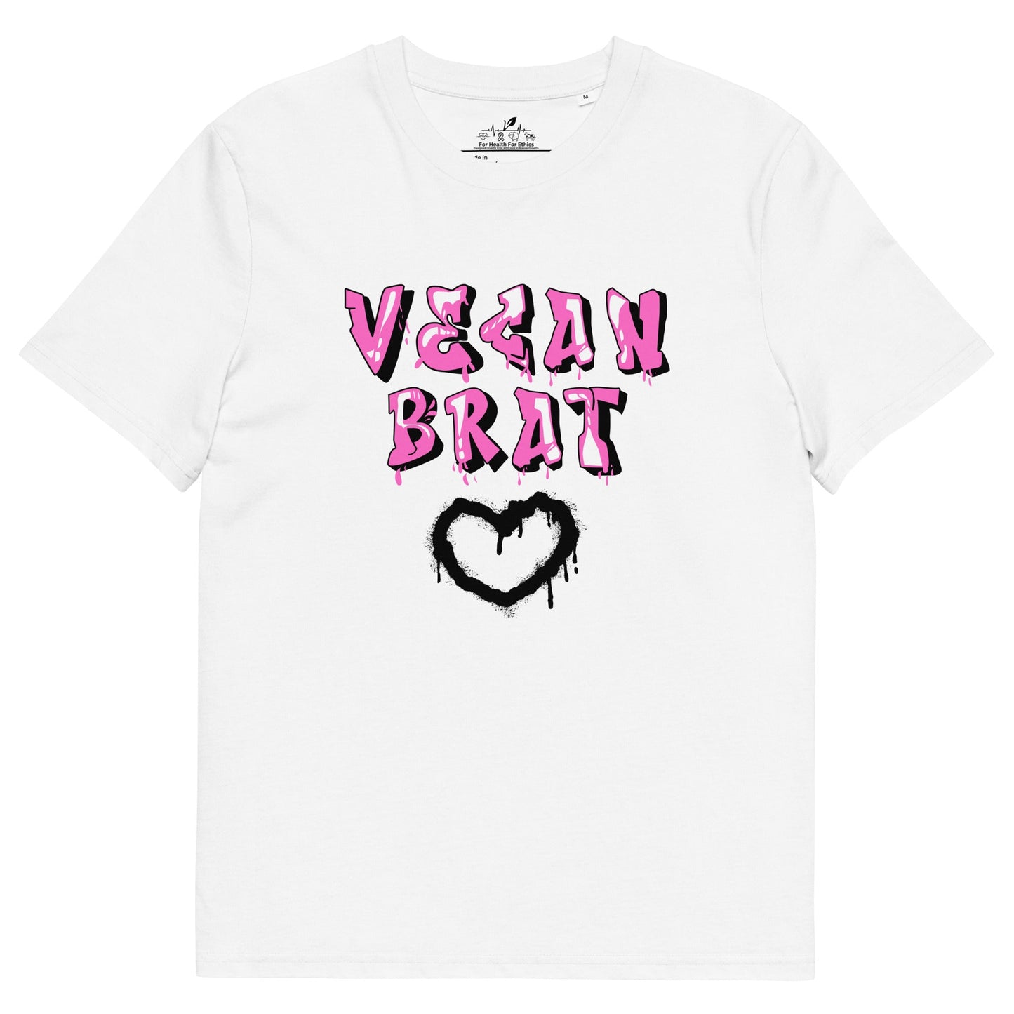 Vegan Brat T-shirt - For Health For Ethics - White