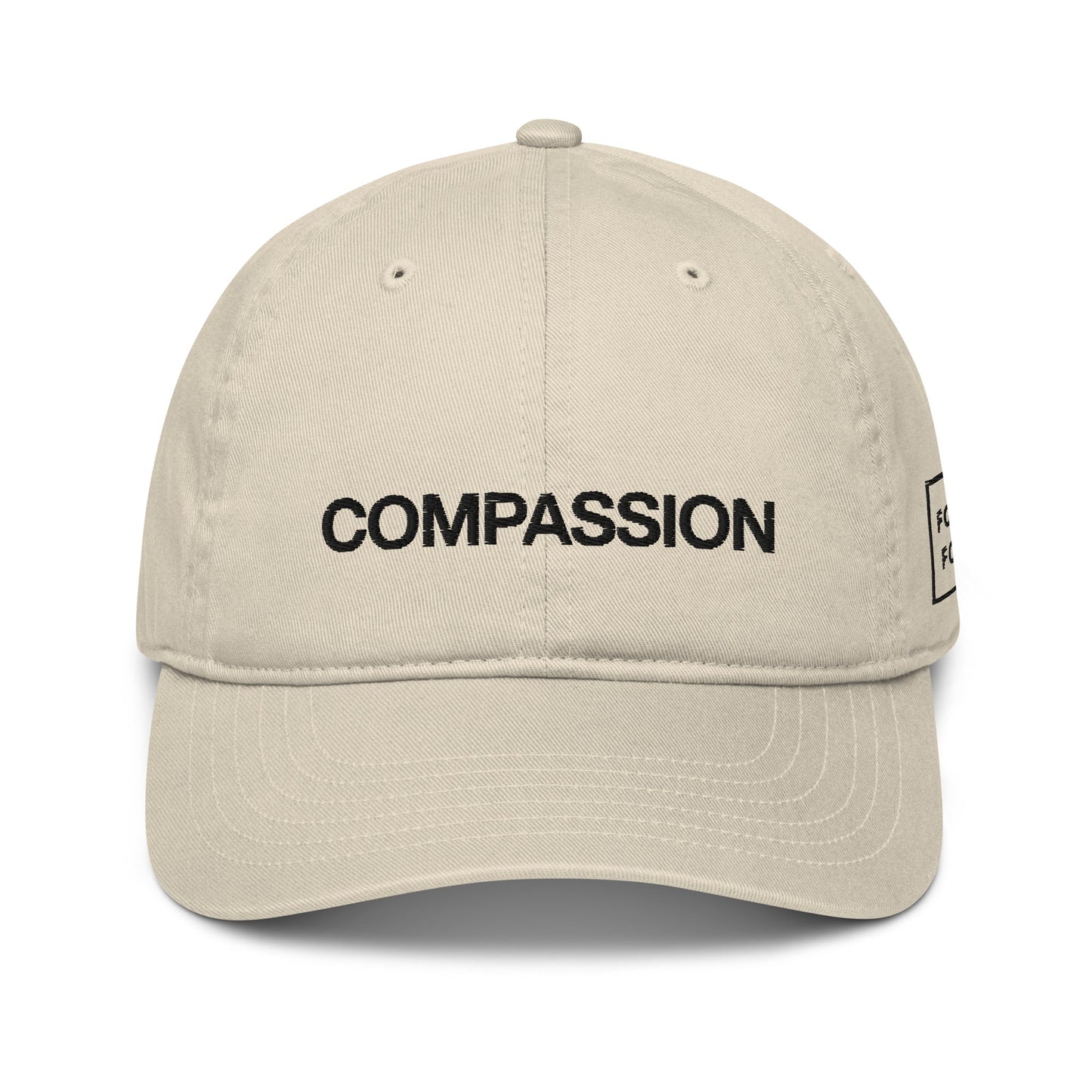 Compassion Organic Hat - For Health For Ethics - Oyster