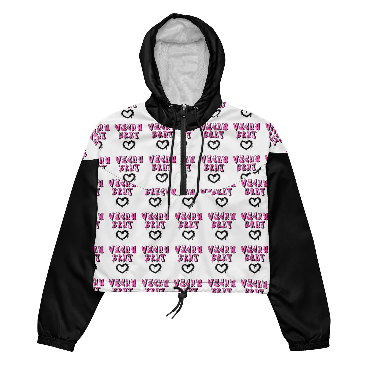 Vegan Brat Women’s cropped windbreaker - For Health For Ethics - XS