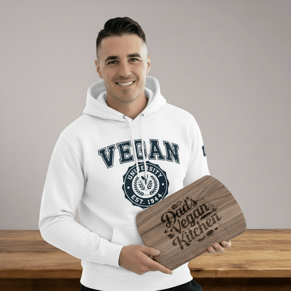 Dad's Vegan Kitchen Cutting Board - For Health For Ethics - Small