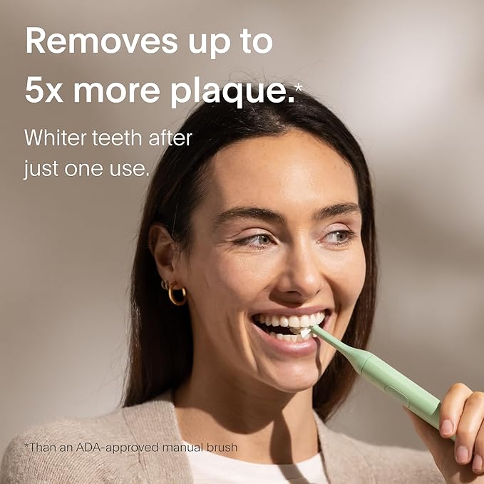 Electric Toothbrush — Sustainably Designed In California. Electric Toothbrushes Adults. Durable Slim Sonic Toothbrush & Accessories. 40 - Day Battery, Travel Tooth Brush. Made To Last. - For Health For Ethics - 