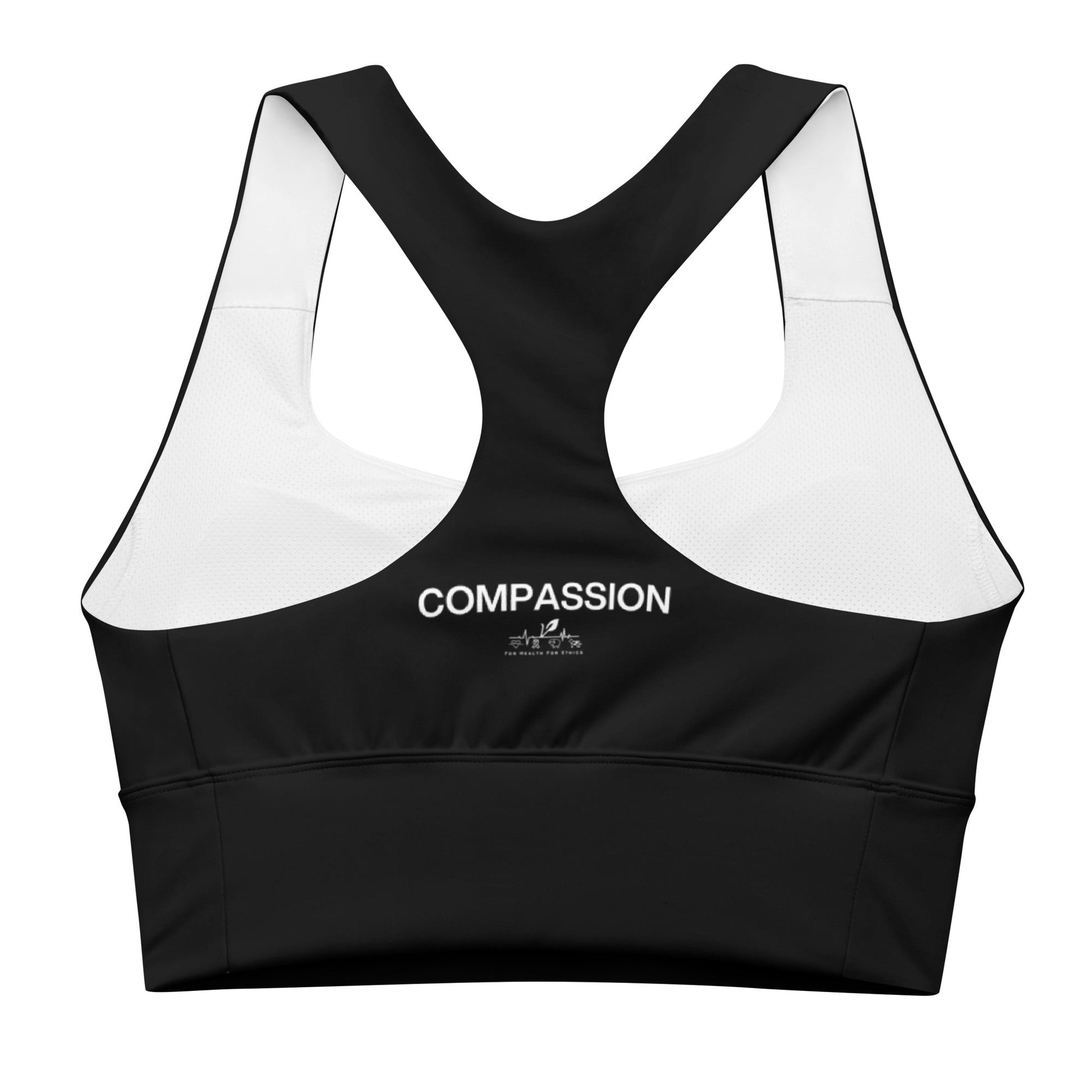FHFE Compassion Performance Longline Sports Bra - For Health For Ethics - XS