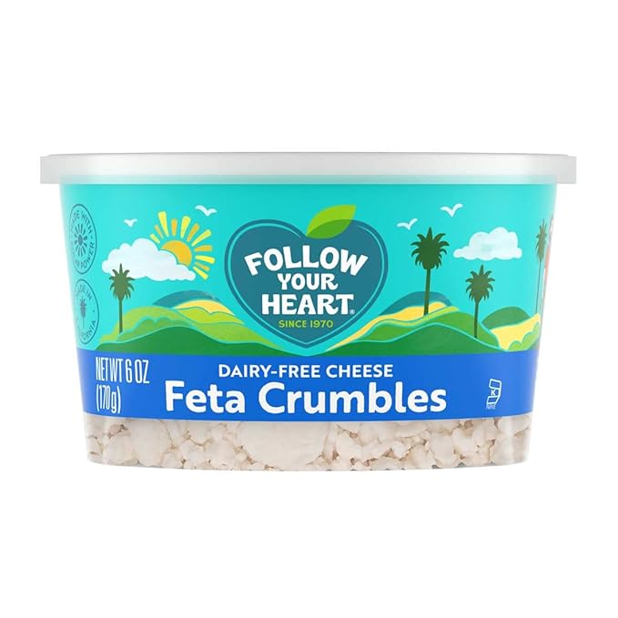 Follow Your Heart Dairy - Free Feta Crumbles, 6 OZ - For Health For Ethics - 