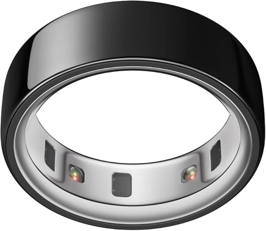 Oura Ring 4 - Black - Size 9 - Smart Ring - Size First with Oura Ring 4 Sizing Kit - Sleep Tracking Wearable - Heart Rate - Fitness Tracker - Up to 8 Days of Battery Life - For Health For Ethics - 