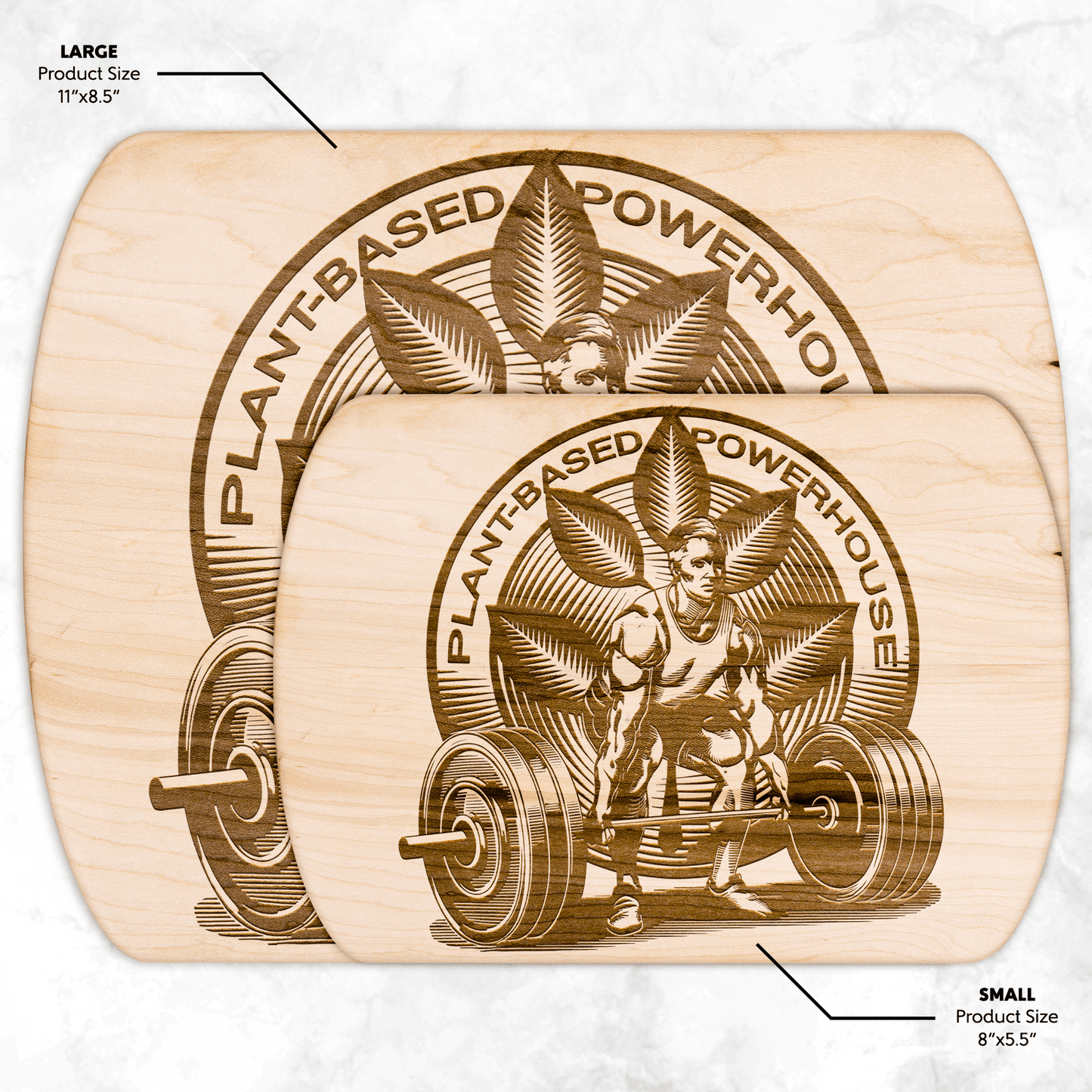 Plant - Based Powerhouse Cutting Board - For Health For Ethics - Small