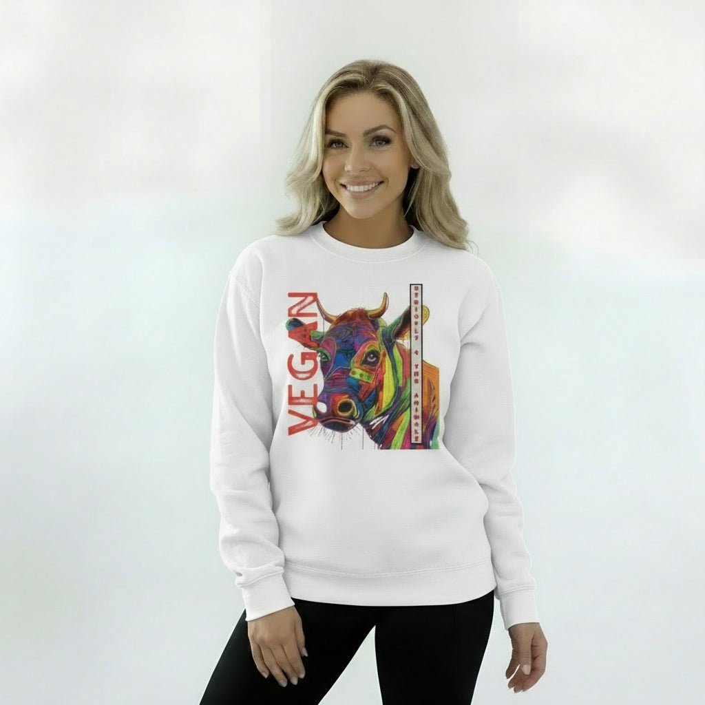 Strictly 4 the A.N.I.M.A.L.Z Sweatshirt - For Health For Ethics - White