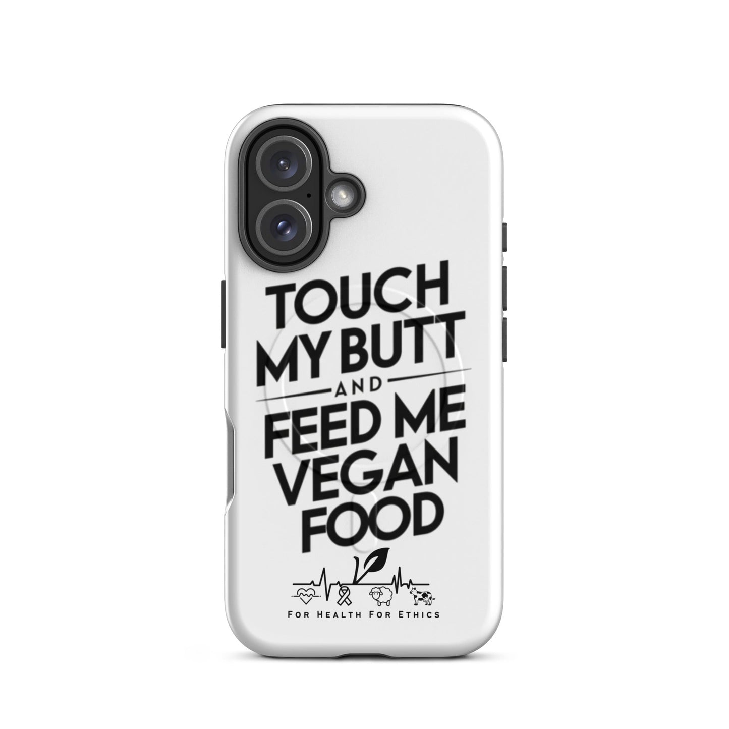 True Vegan Love MagSafe® tough case for iPhone® - For Health For Ethics - iPhone 16