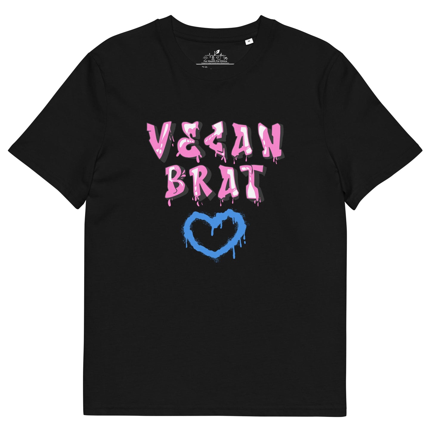 Vegan Brat T-shirt - For Health For Ethics - Black