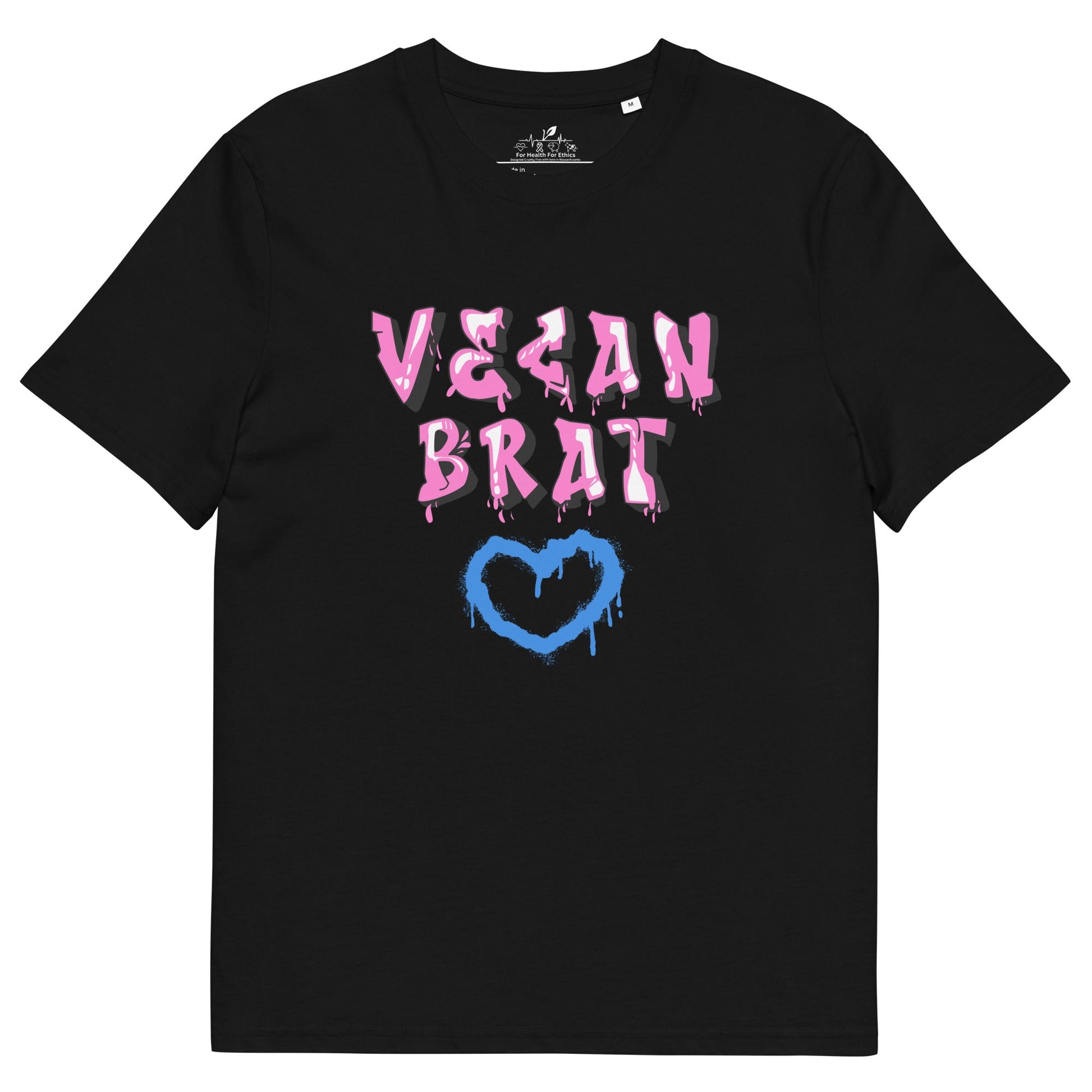 Vegan Brat T-shirt - For Health For Ethics - Black