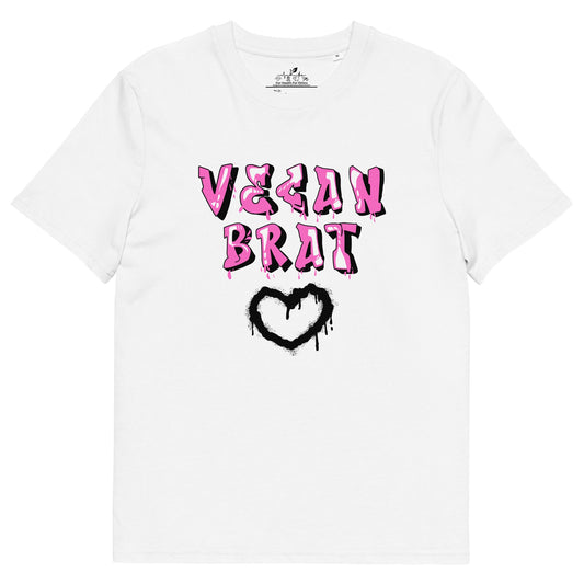 Vegan Brat T-shirt - For Health For Ethics - White