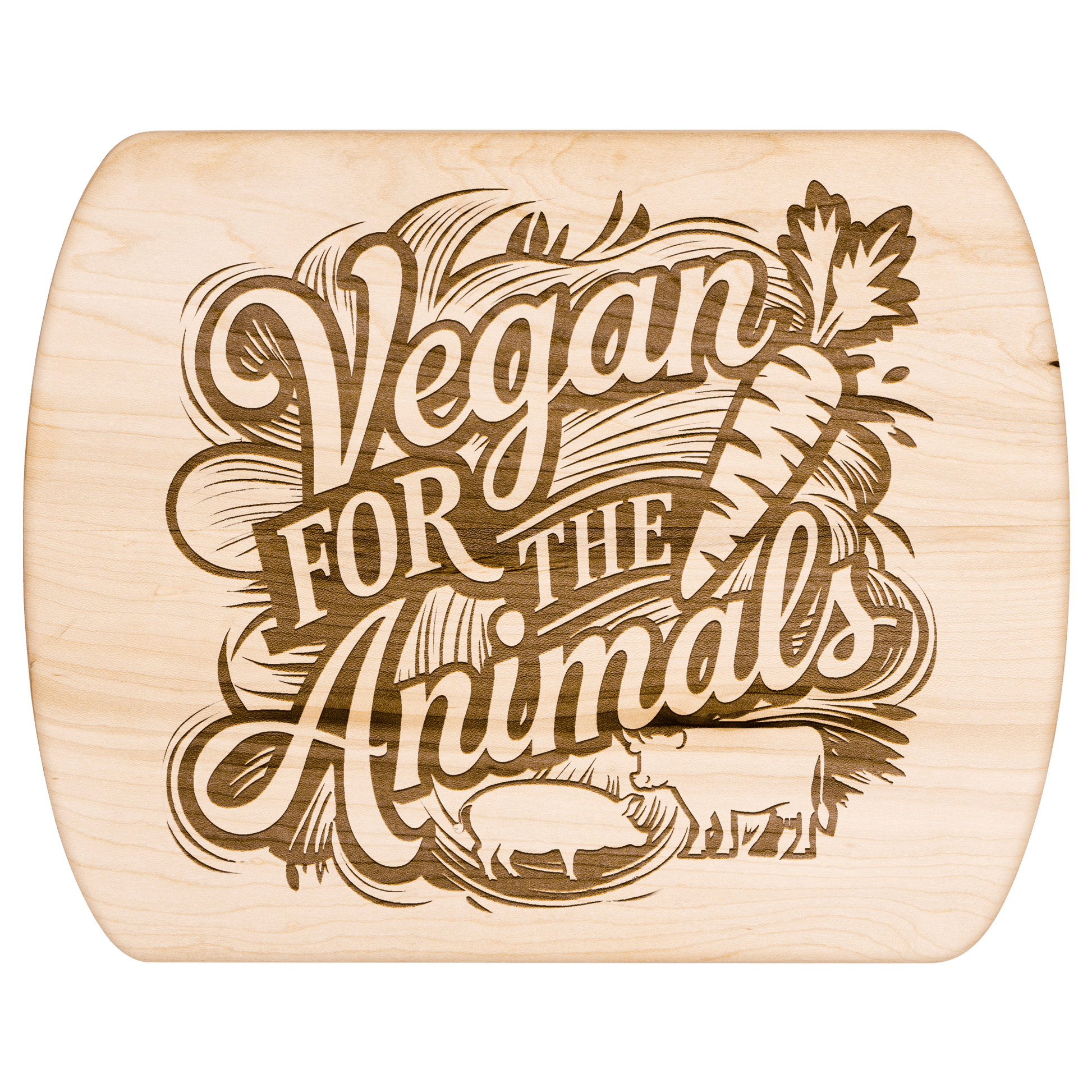 Vegan for the Animals Cutting Board - For Health For Ethics - Small