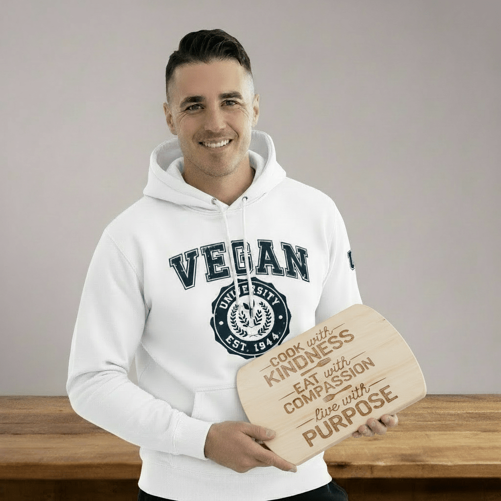 Vegan Kitchen Manifesto Cutting Board - For Health For Ethics - Small