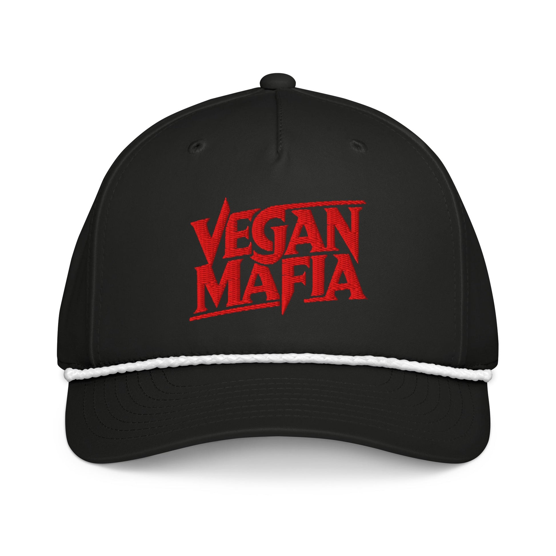 Vegan Mafia Rope Cap - For Health For Ethics - Black/White