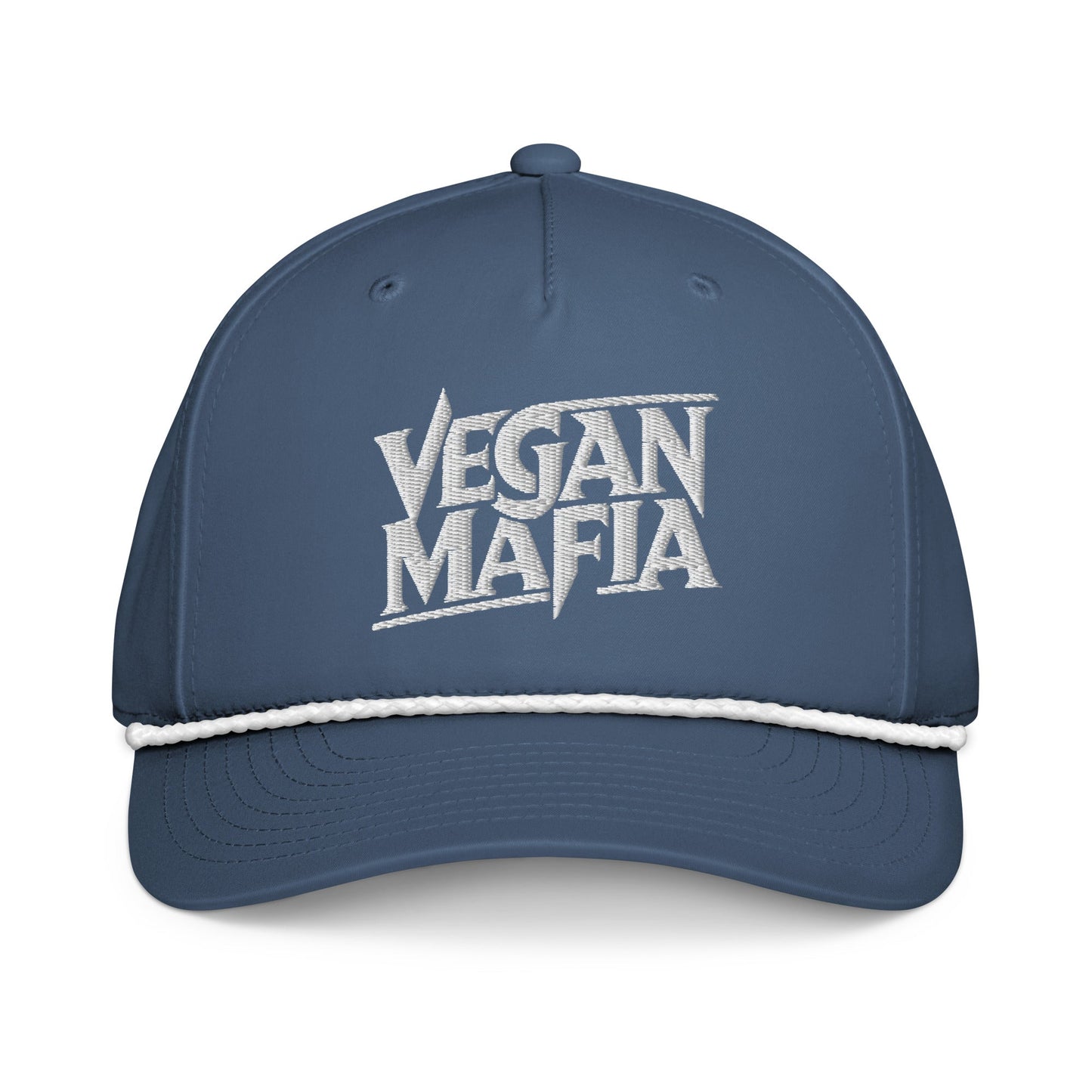 Vegan Mafia Rope Cap - For Health For Ethics - Light Blue/White