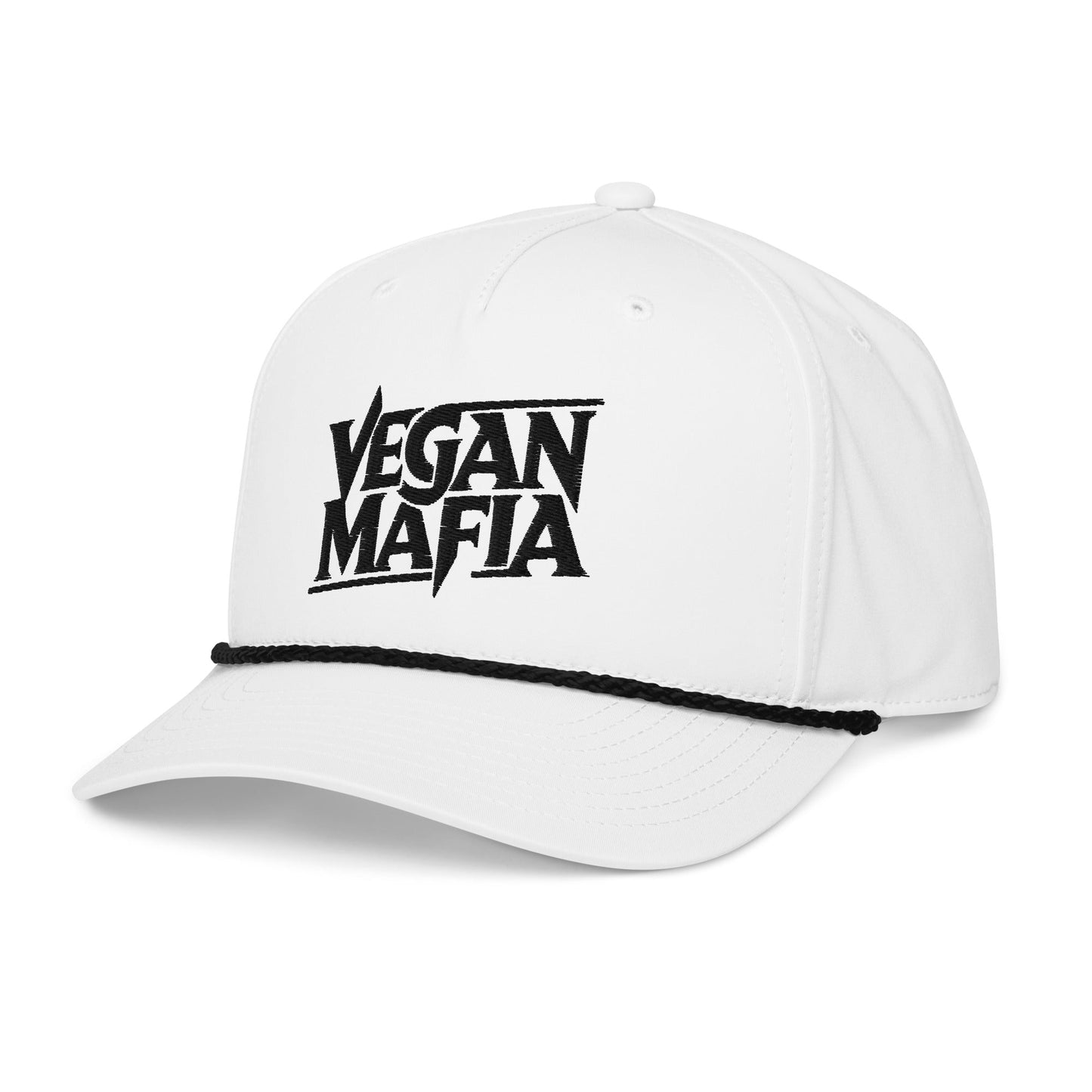 Vegan Mafia Rope Cap - For Health For Ethics - White/Black