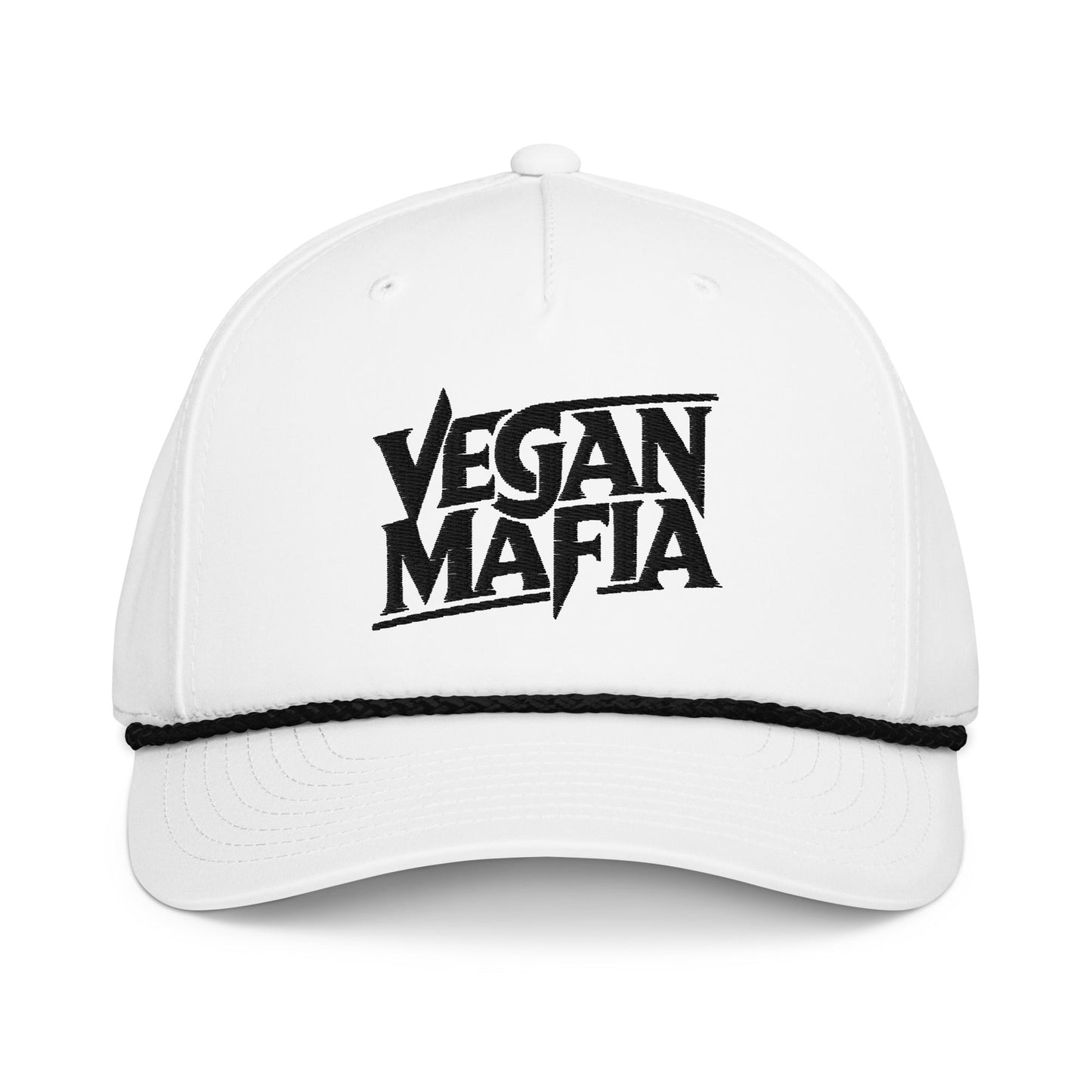 Vegan Mafia Rope Cap - For Health For Ethics - White/Black
