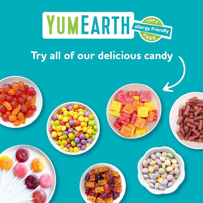 YumEarth Organic Sour Littles Chewy Candy - Allergy Friendly (Top 9 Free), No Artificial Dyes or Flavors, Non GMO, Gluten Free, Vegan Candy Snacks - 5 Ounce Bag - For Health For Ethics - 