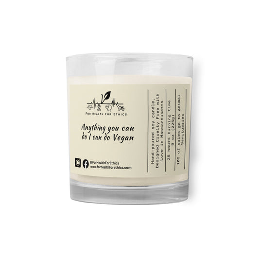 Anything you can do I can do Vegan candle - For Health For Ethics -