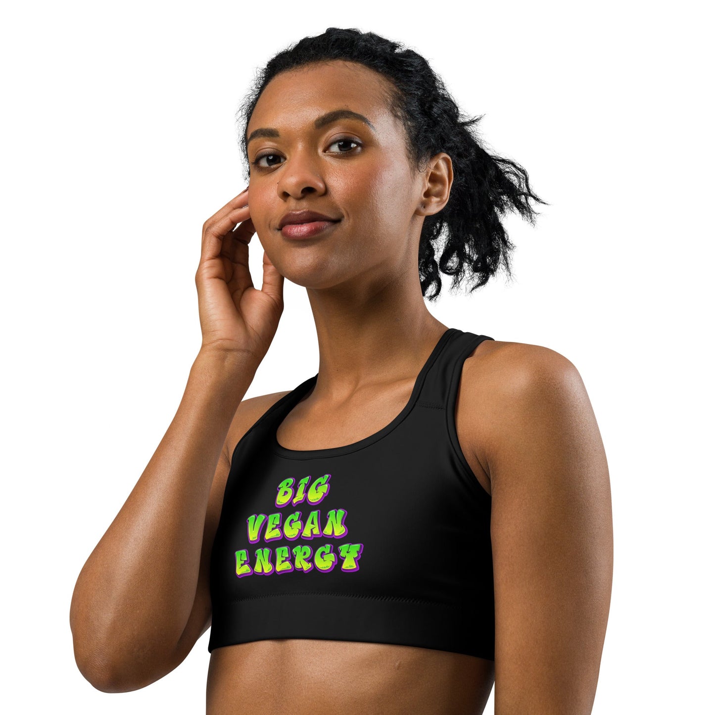 Big Vegan Energy Sports bra - For Health For Ethics - XS - Woman Front