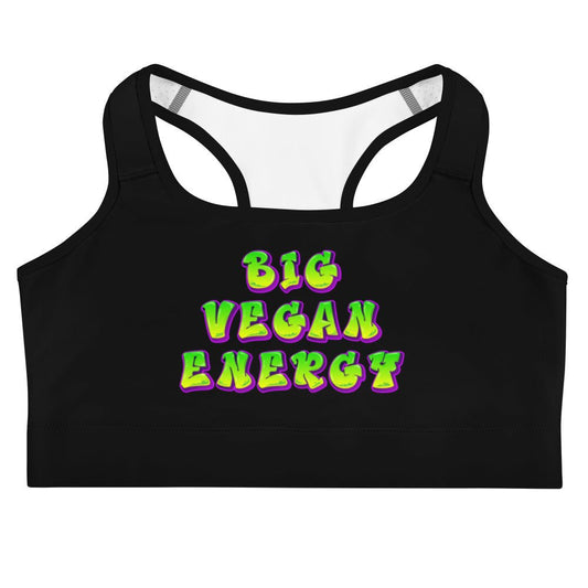 Big Vegan Energy Sports bra - For Health For Ethics - XS - Front