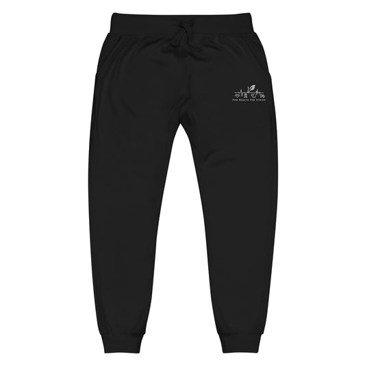 Vegan Joggers - For Health For Ethics - Black - Front