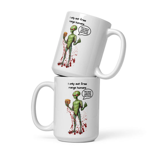 Free Range Humans Mug - For Health For Ethics - 15 oz