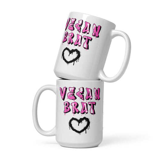 Vegan Brat Mug - For Health For Ethics - 15 oz