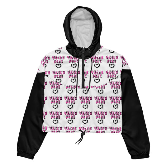 Vegan Brat Women’s cropped windbreaker - For Health For Ethics - XS